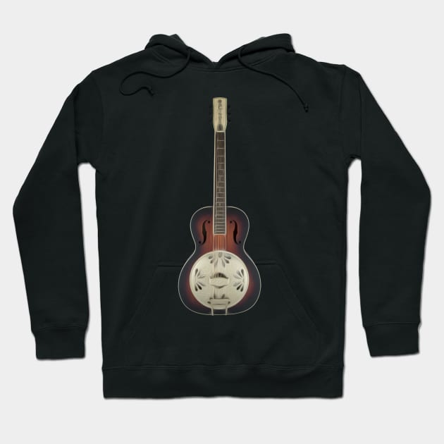 Artistic Resonator Guitar Hoodie by nickcarpenter